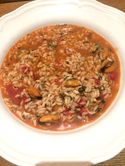 Riso e cozze (rice and mussels)
